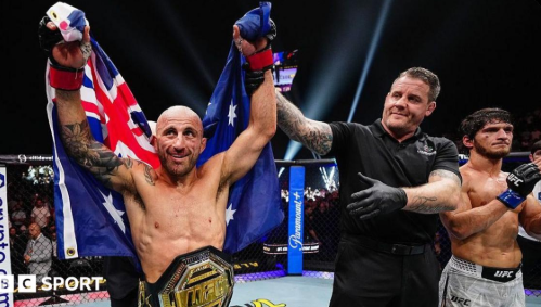 Volkanovski e taua ana bare n te UFC Featherweight